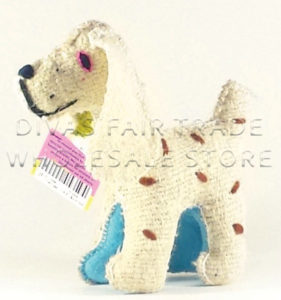 Dog (puppy) 100% Natural Wool Stuffed Toys Woolly Amigos