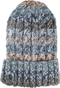 Funky cable style Grey Alpaca Blend winter Hats for the whole family