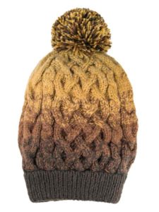 PomPom Hat, Brown, Alpaca Blend, winter Hats for the whole family