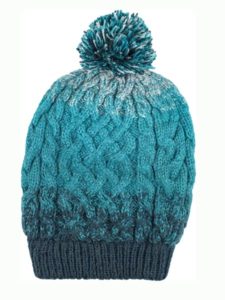 PomPom Hat, Teal, Alpaca Blend, winter Hats for the whole family