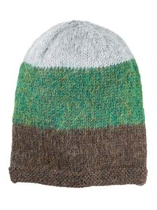 Multithree Hat 100% Alpaca, Green, winter Hats for the whole family