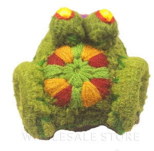 Frog 100% Natural Wool Stuffed Toys Woolly Amigos