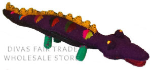 Crocodile 100% Natural Wool Stuffed Toys Woolly Amigos