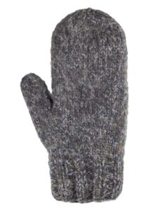 Blended Mittens, Black, Alpaca Blend, winter Mittens for the whole family