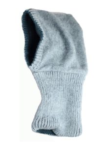 Arctic Hood Reversible, Grey/Olive, Alpaca Blend winter Balaclava for the whole family
