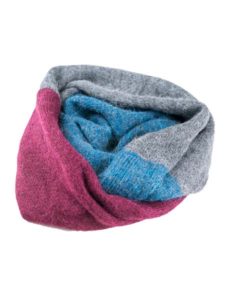 Infinity Scarf 100% Alpaca, Blue, multi color cowl, Unisex winter Scarves for the whole family